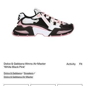 Dolce & Gabbana Women's Sneakers - Black, Pink, and White